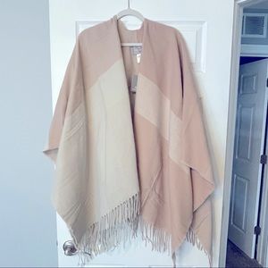 SOIAKYO pink/peach knitted scarfigan, NWT, OS